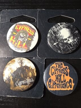 Vintage 90s Cypress Hill Buttons Pin Back Lot Hip Hop